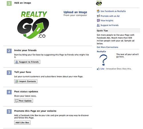 How to set up your Facebook page from RealtyGo_blog_Trulia